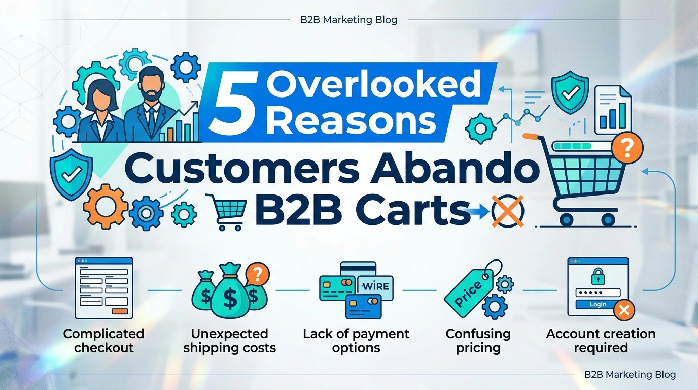 Checklist per un checkout senza attriti: 5 motivi trascurati per cui i clienti abbandonano i carrelli B2B